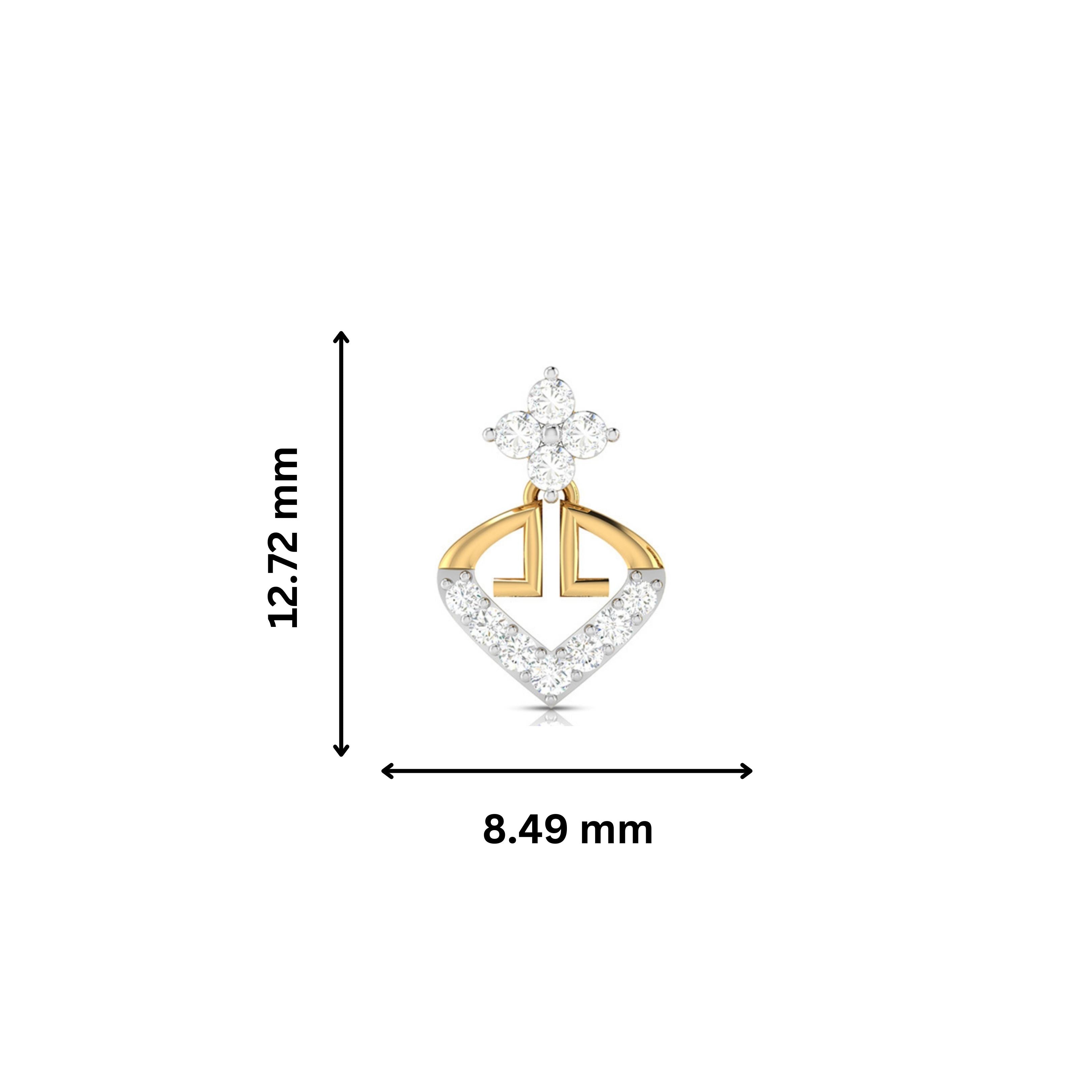 Daily wear earrings design Vintera Lab Grown Diamond Earrings Fiona Diamonds