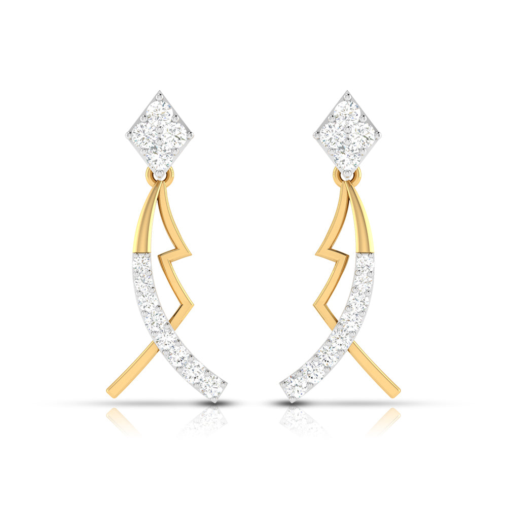Party wear earrings design Susan Lab Grown Diamond Earrings Fiona Diamonds