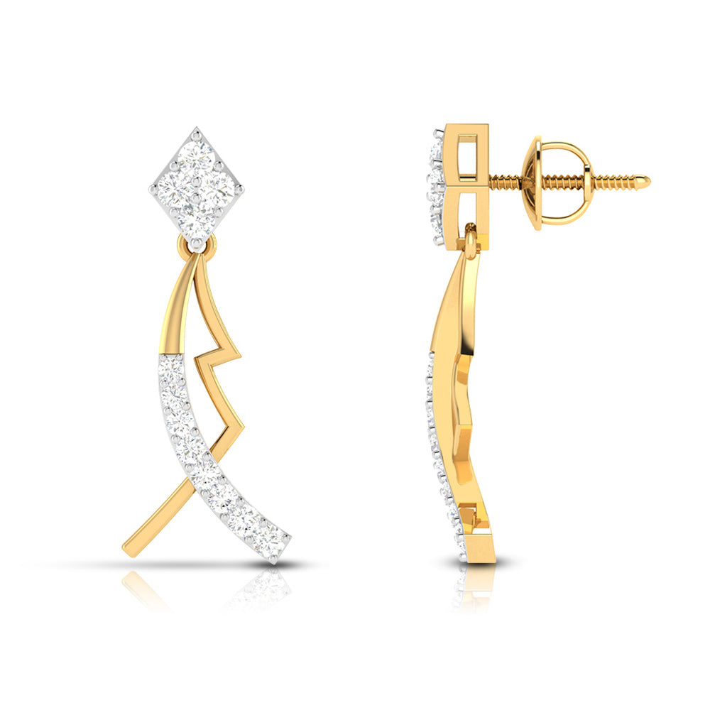 Party wear earrings design Susan Lab Grown Diamond Earrings Fiona Diamonds