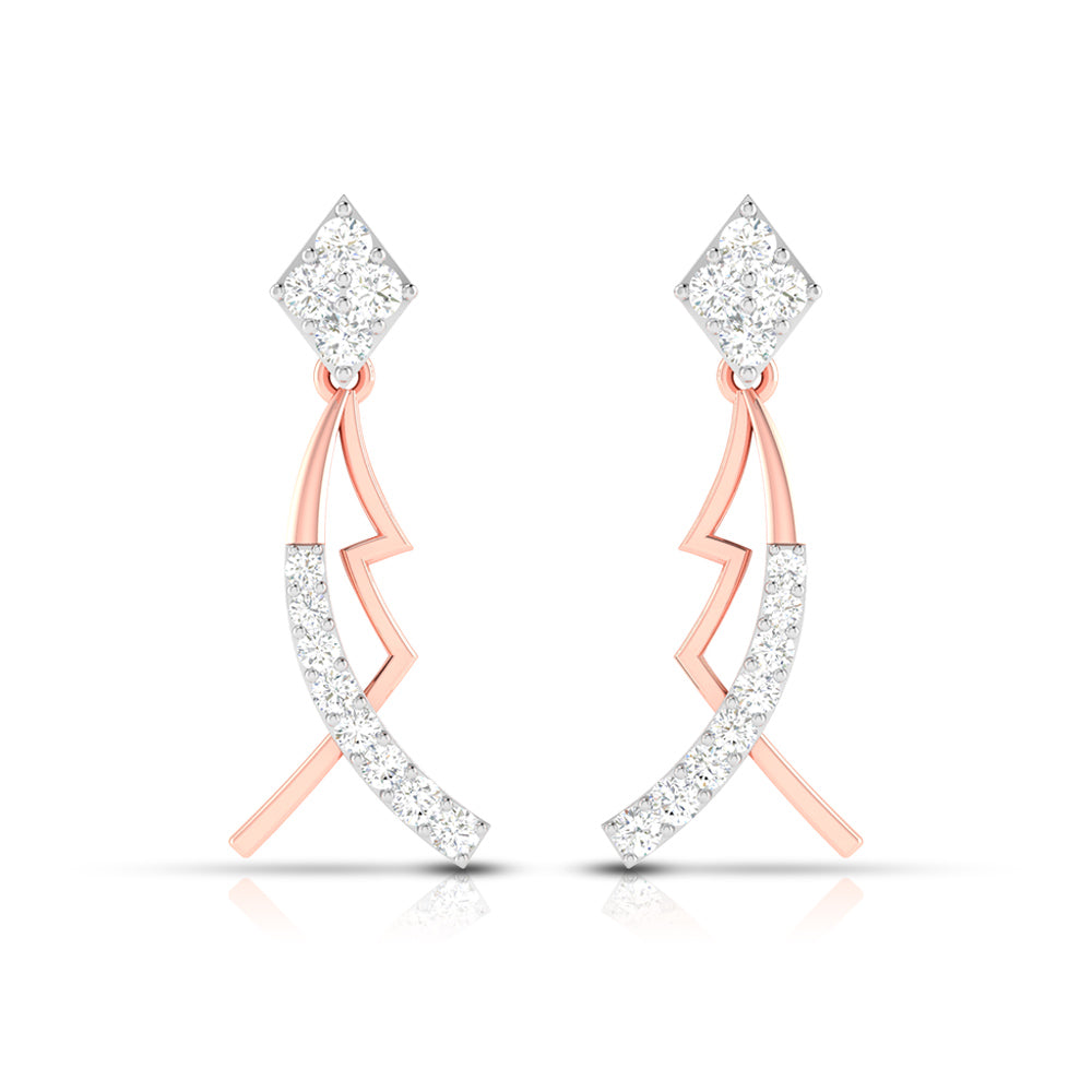 Party wear earrings design Susan Lab Grown Diamond Earrings Fiona Diamonds