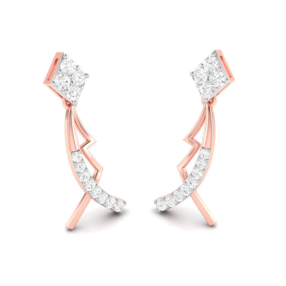 Party wear earrings design Susan Lab Grown Diamond Earrings Fiona Diamonds