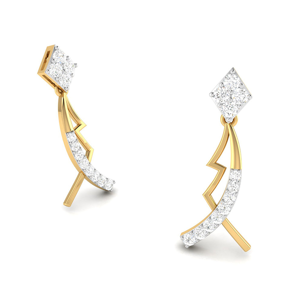 Party wear earrings design Susan Lab Grown Diamond Earrings Fiona Diamonds