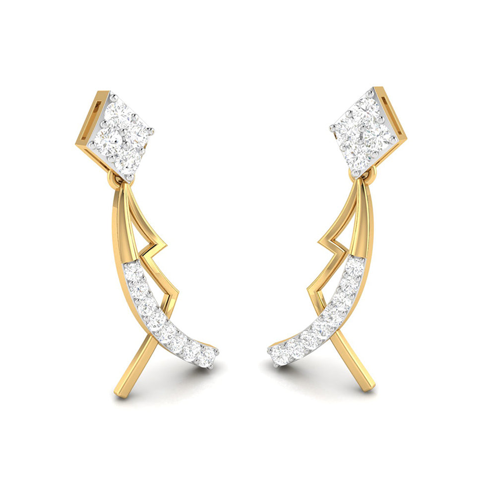 Party wear earrings design Susan Lab Grown Diamond Earrings Fiona Diamonds