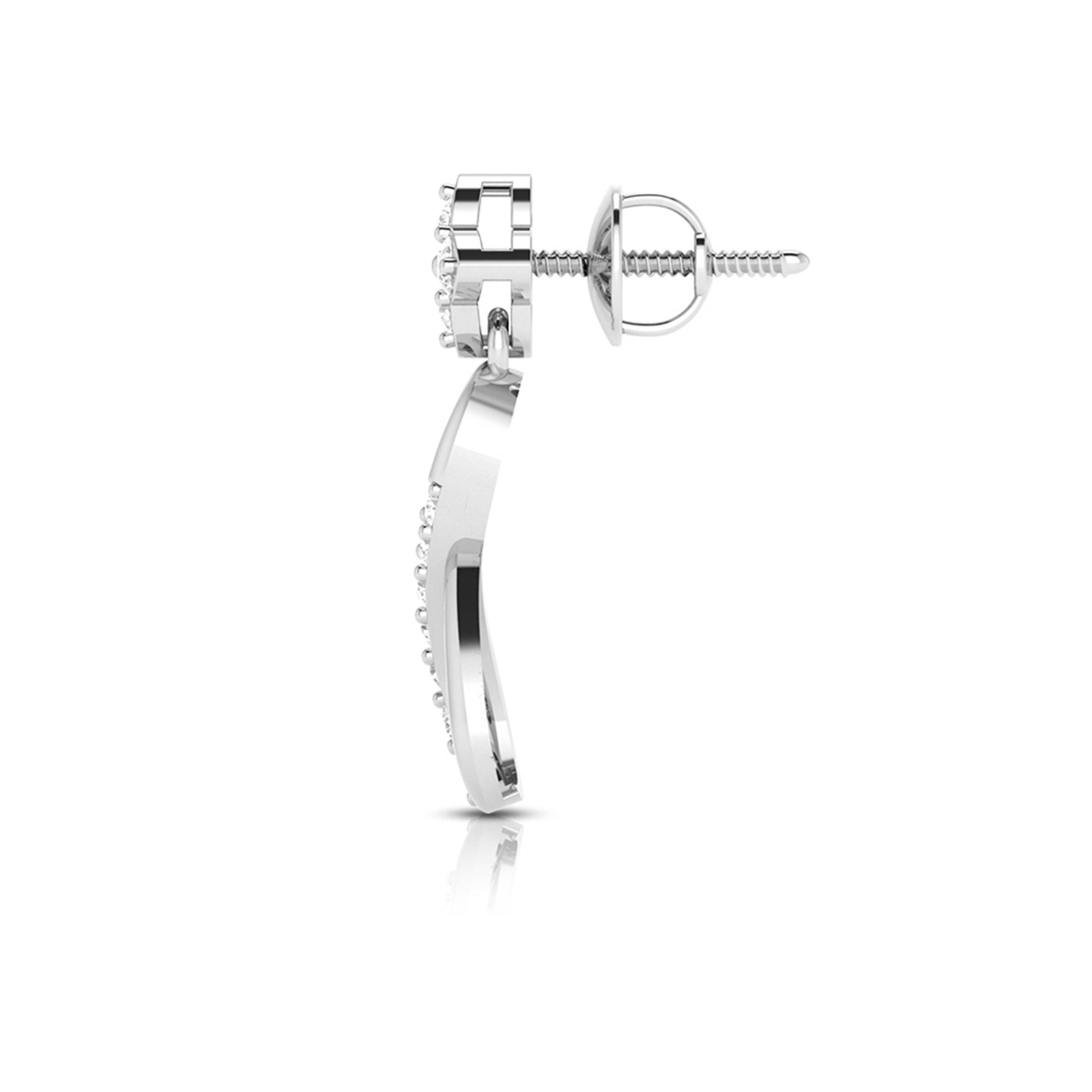 Party wear earrings design Mindful Lab Grown Diamond Earrings Fiona Diamonds