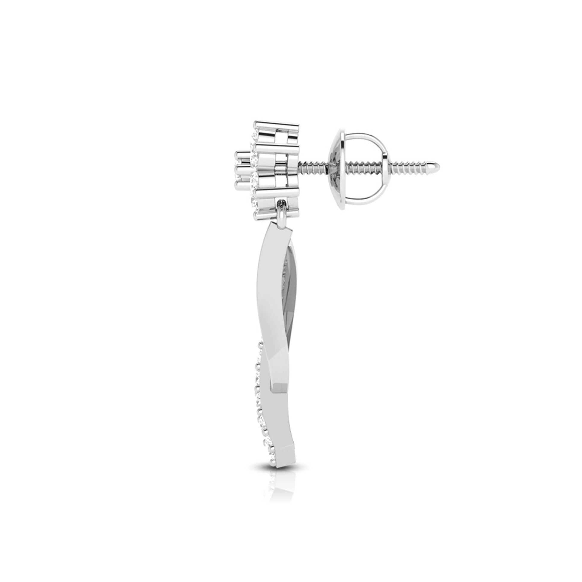 Daily wear earrings design Skittish Lab Grown Diamond Earrings Fiona Diamonds