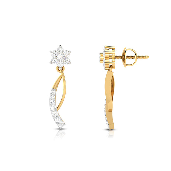 Load image into Gallery viewer, Daily wear earrings design Skittish Lab Grown Diamond Earrings Fiona Diamonds
