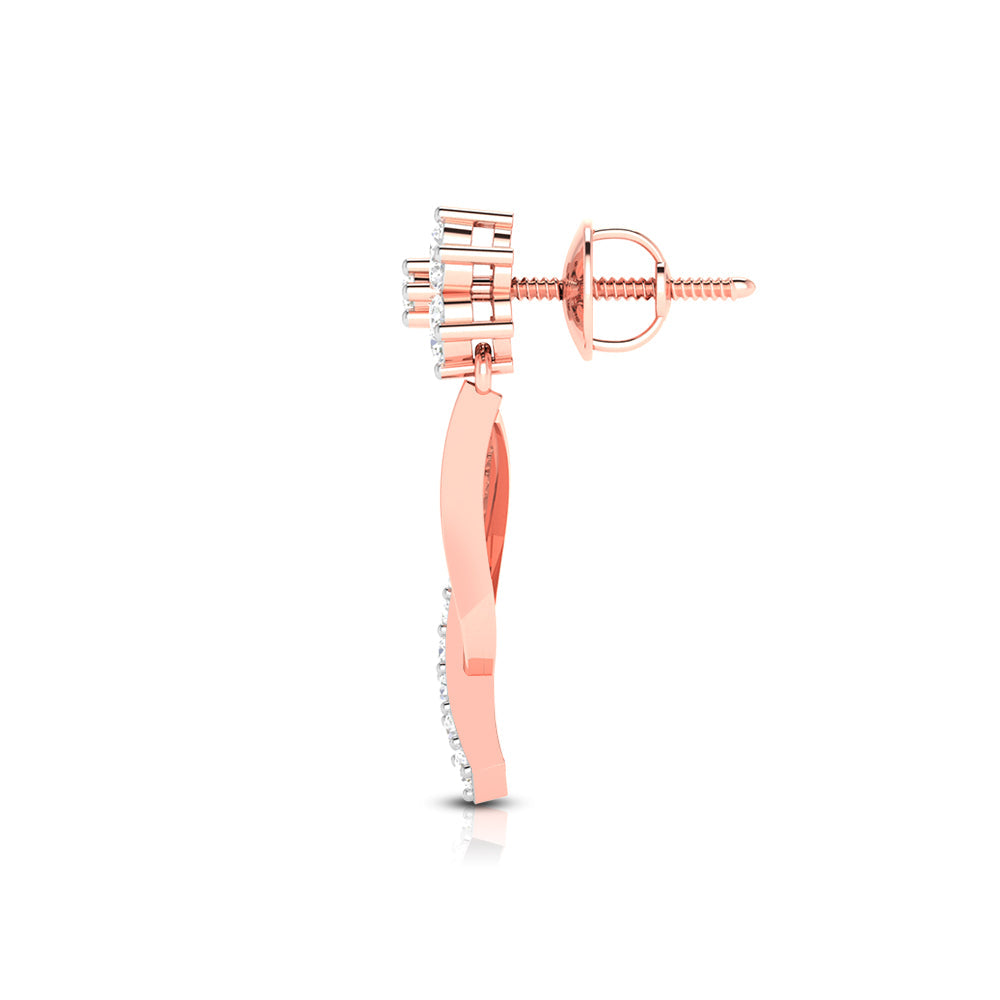 Daily wear earrings design Skittish Lab Grown Diamond Earrings Fiona Diamonds