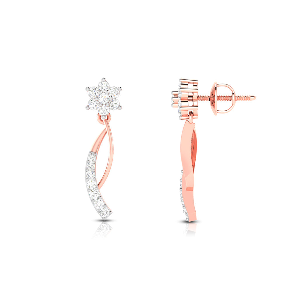Daily wear earrings design Skittish Lab Grown Diamond Earrings Fiona Diamonds