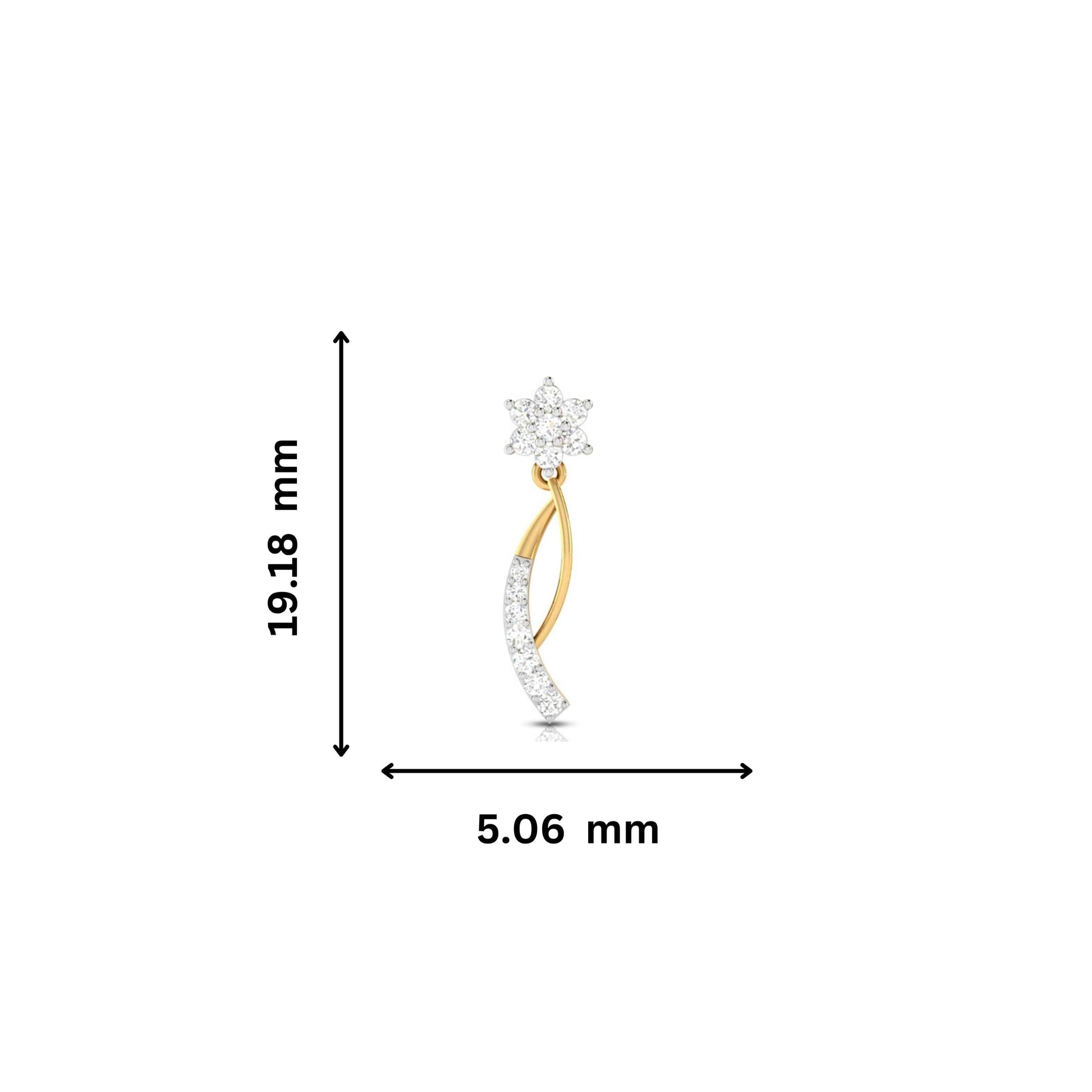 Daily wear earrings design Skittish Lab Grown Diamond Earrings Fiona Diamonds