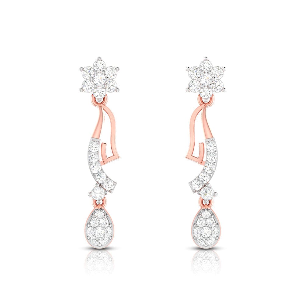 Earrings flower design Emporium Lab Grown Diamond Earrings Fiona Diamonds