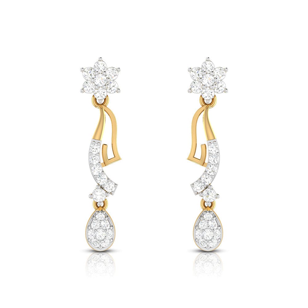 Earrings flower design Emporium Lab Grown Diamond Earrings Fiona Diamonds