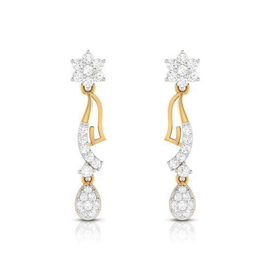 Earrings flower design Emporium Lab Grown Diamond Earrings Fiona Diamonds