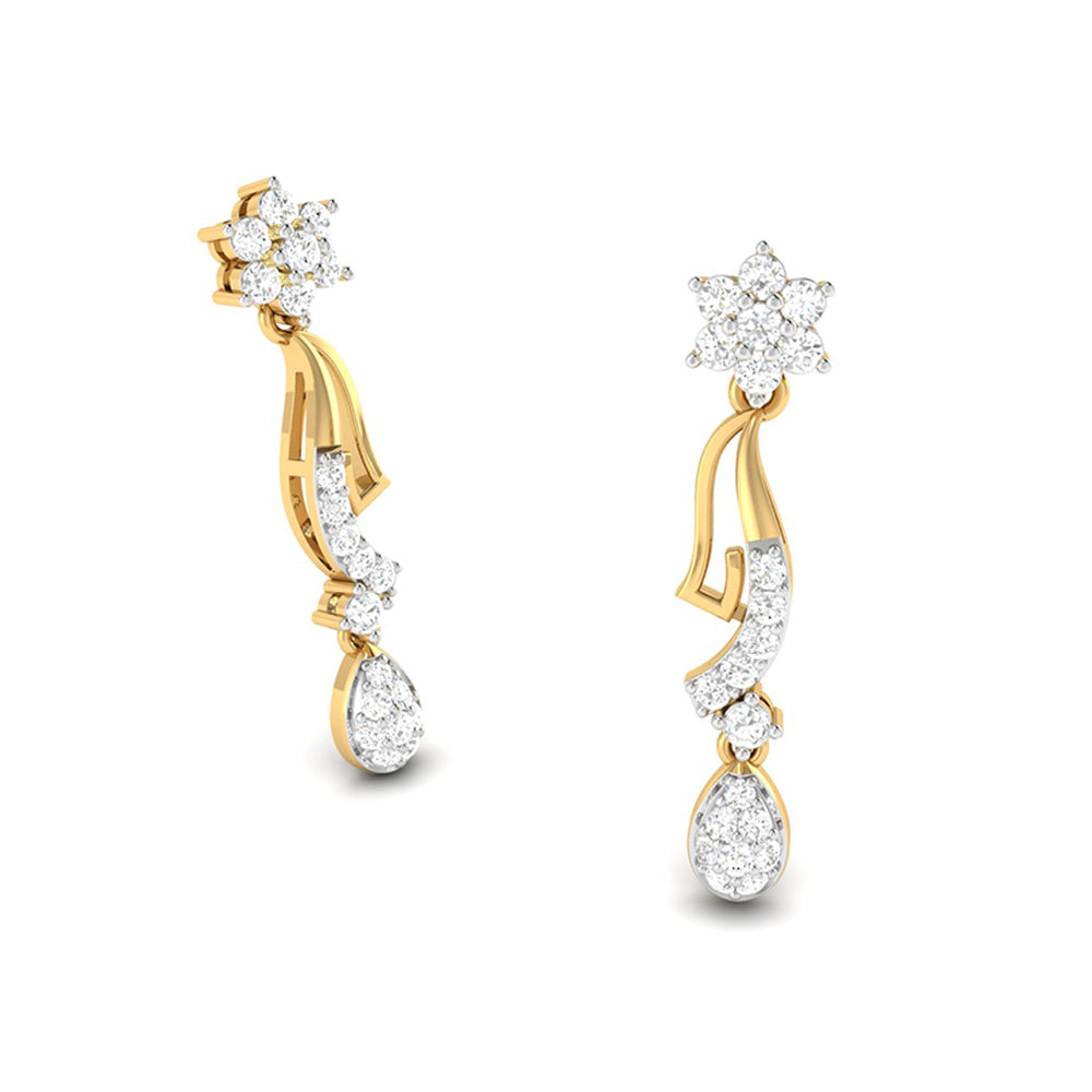 Earrings flower design Emporium Lab Grown Diamond Earrings Fiona Diamonds