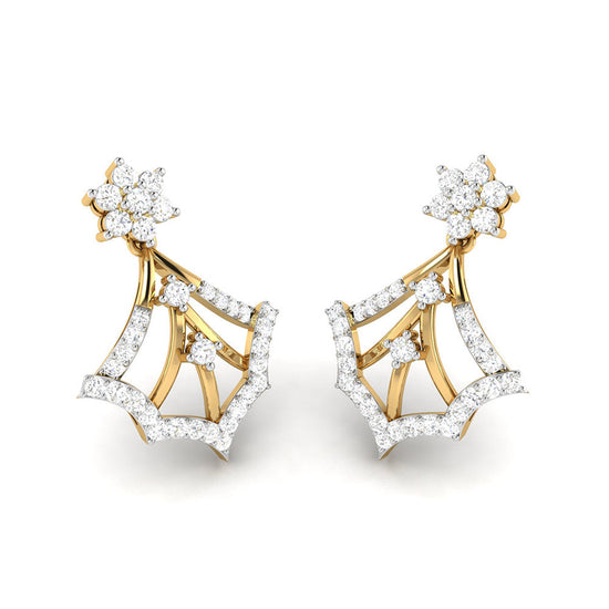 Latest earrings design Cosmos Lab Grown Diamond Earrings Fiona Diamonds