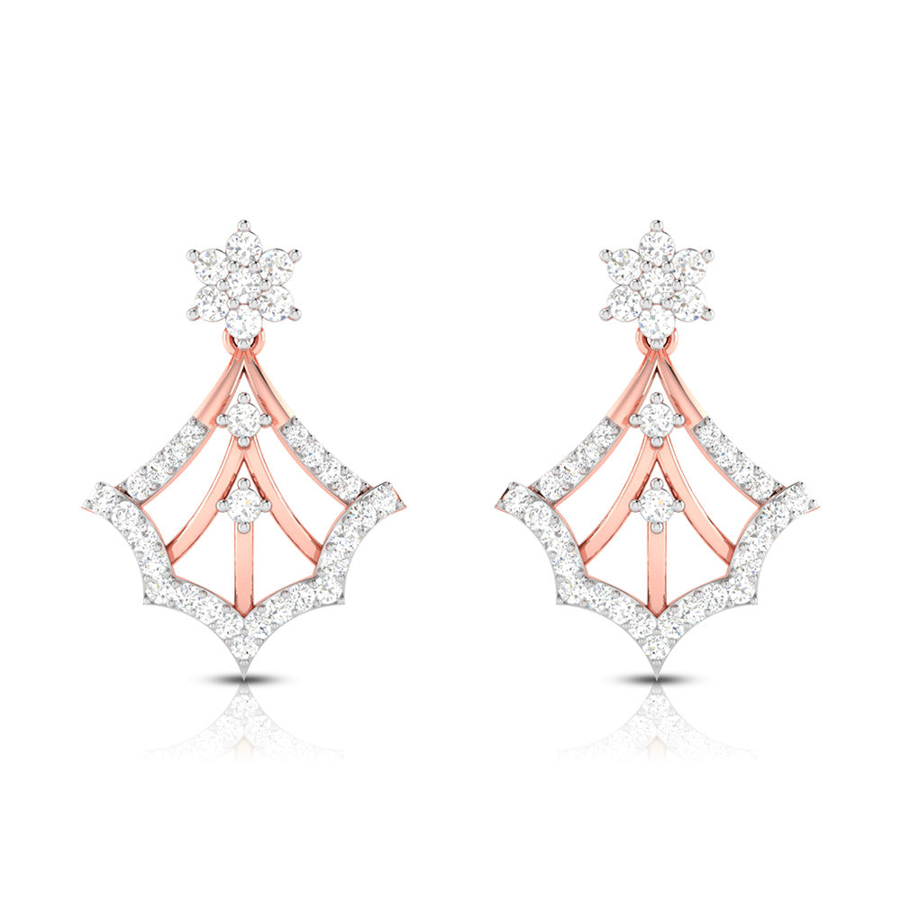 Latest earrings design Cosmos Lab Grown Diamond Earrings Fiona Diamonds