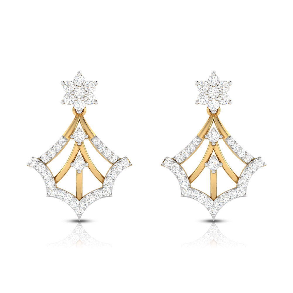 Latest earrings design Cosmos Lab Grown Diamond Earrings Fiona Diamonds