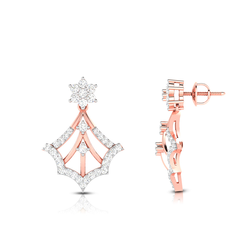 Latest earrings design Cosmos Lab Grown Diamond Earrings Fiona Diamonds