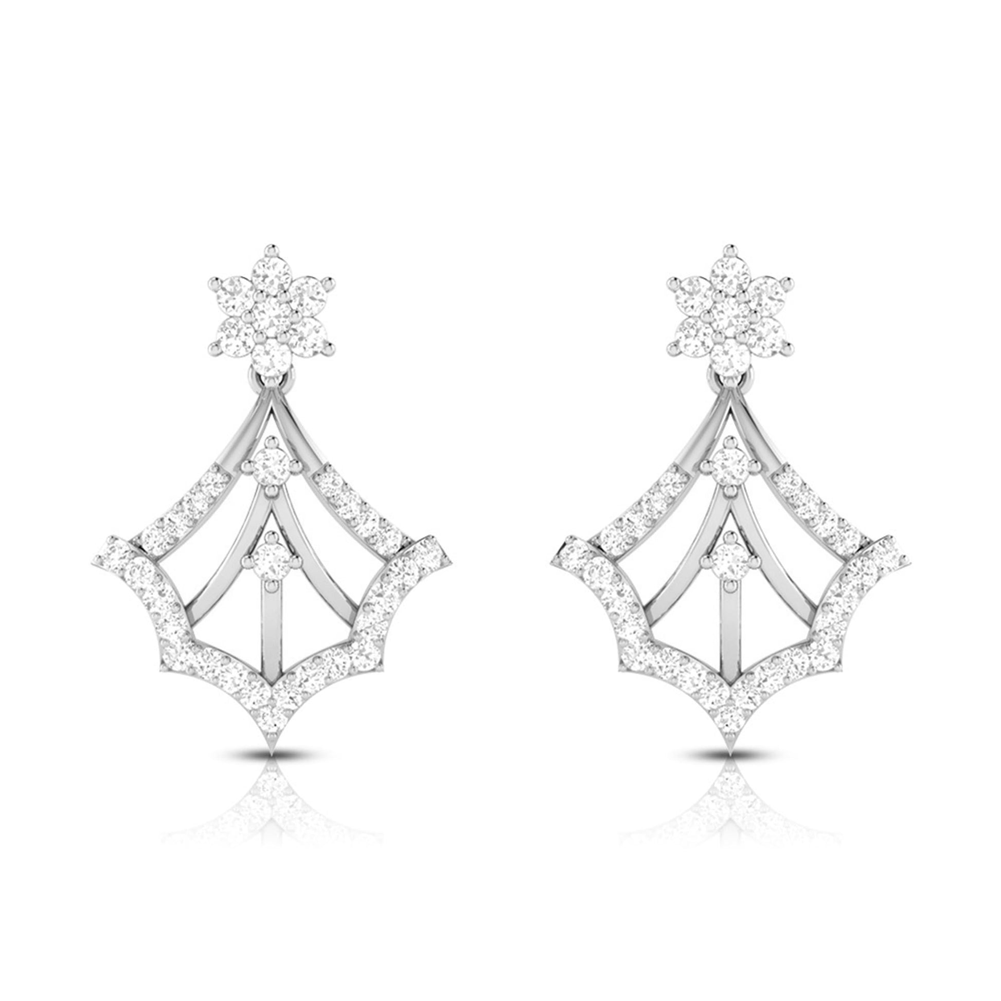 Latest earrings design Cosmos Lab Grown Diamond Earrings Fiona Diamonds