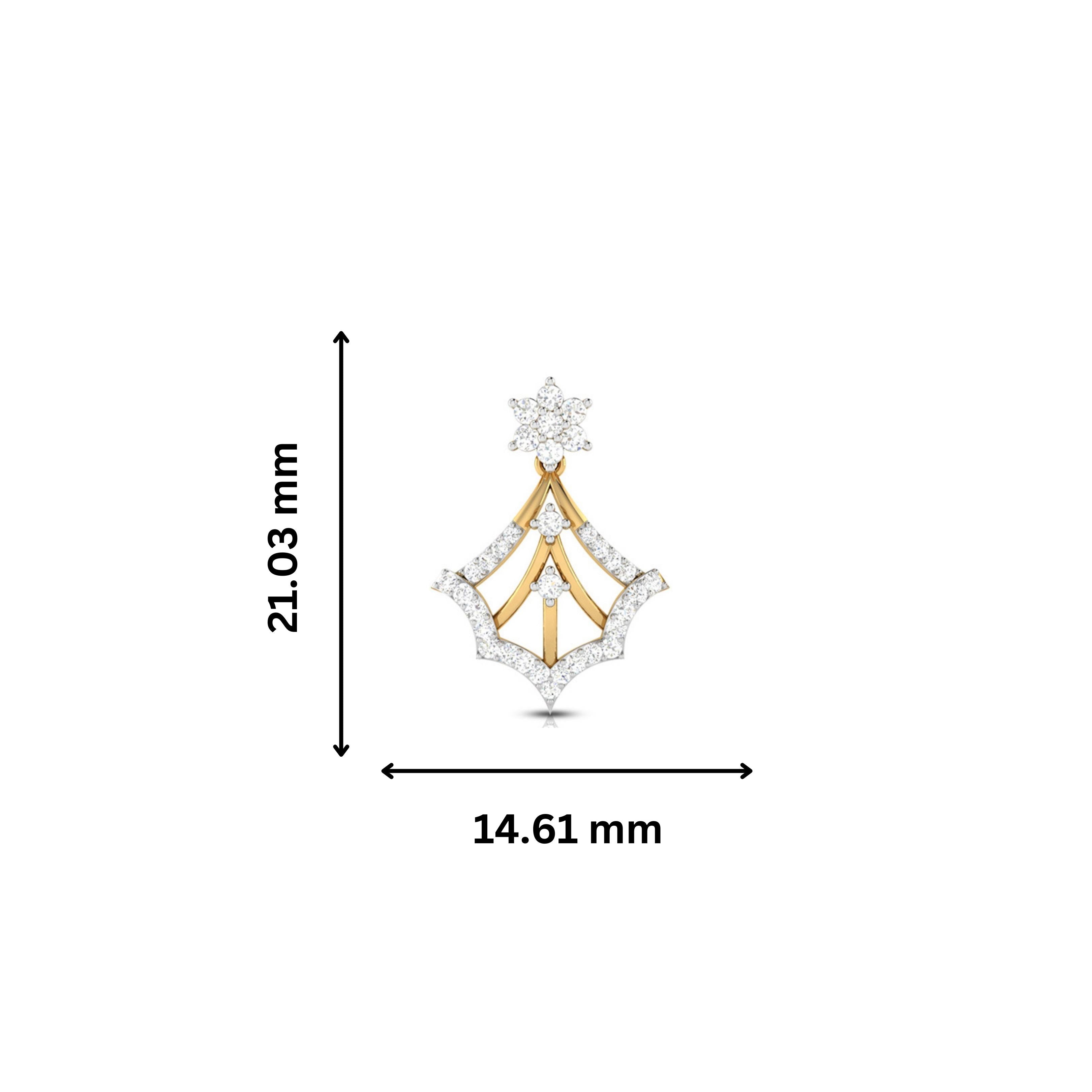 Latest earrings design Cosmos Lab Grown Diamond Earrings Fiona Diamonds