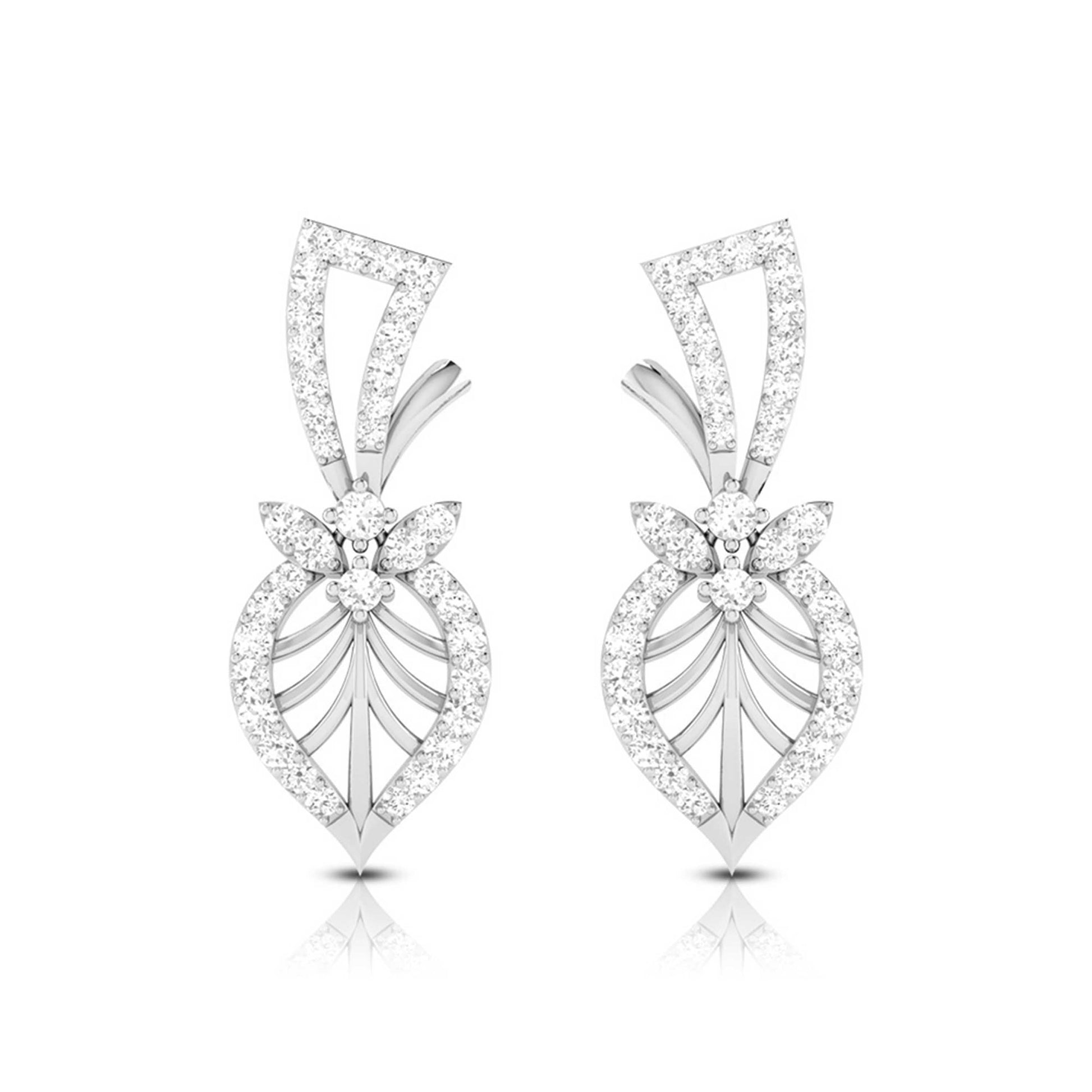 Latest earrings design Arbol Lab Grown Diamond Earrings Fiona Diamonds