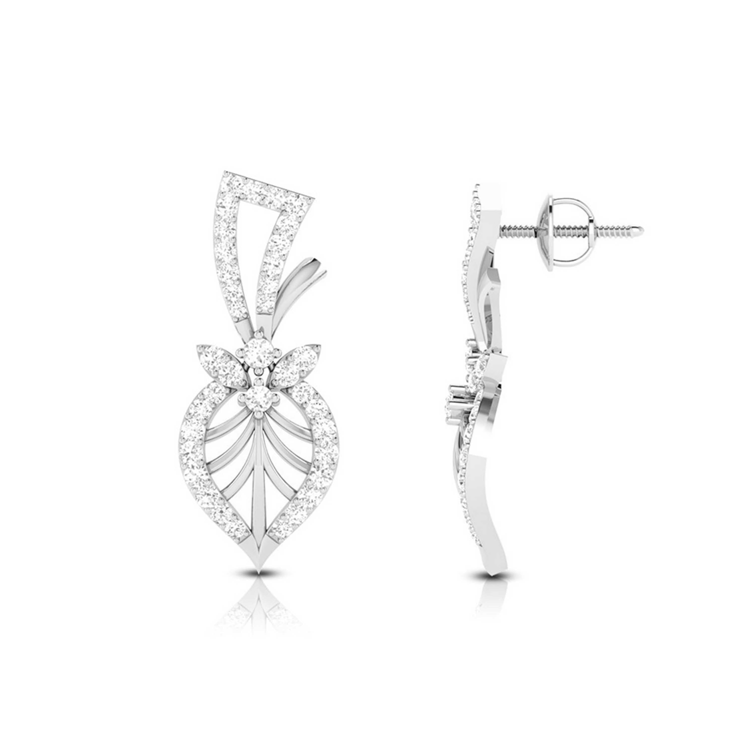 Latest earrings design Arbol Lab Grown Diamond Earrings Fiona Diamonds