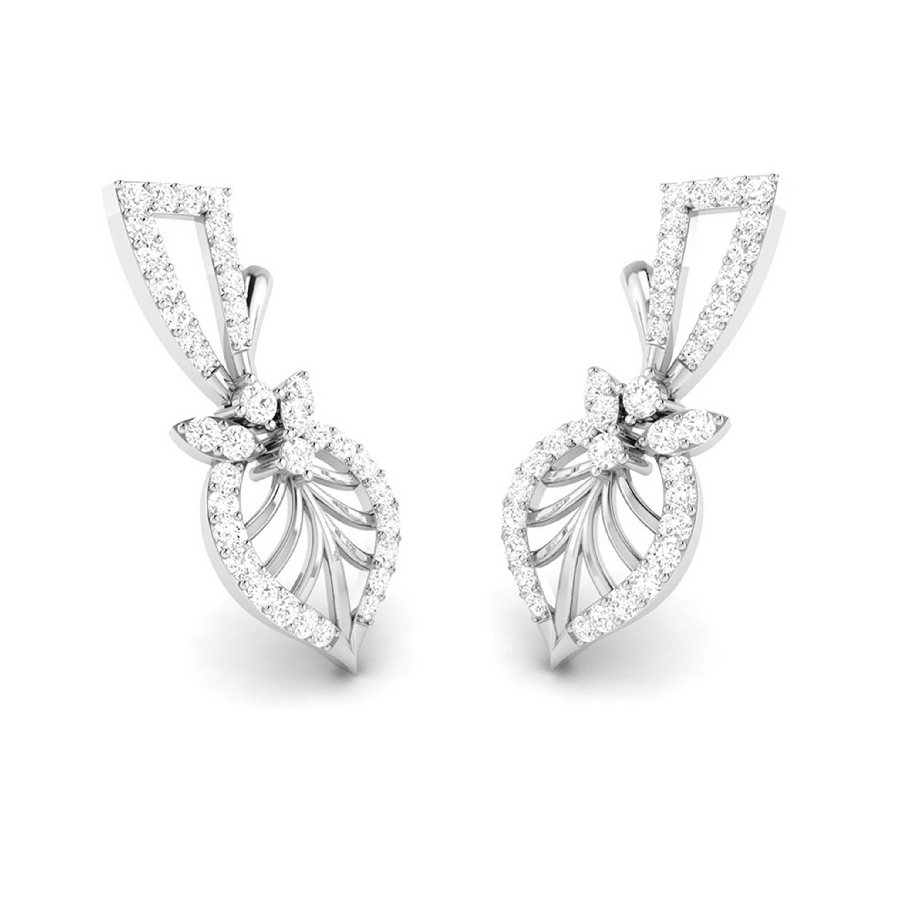 Latest earrings design Arbol Lab Grown Diamond Earrings Fiona Diamonds