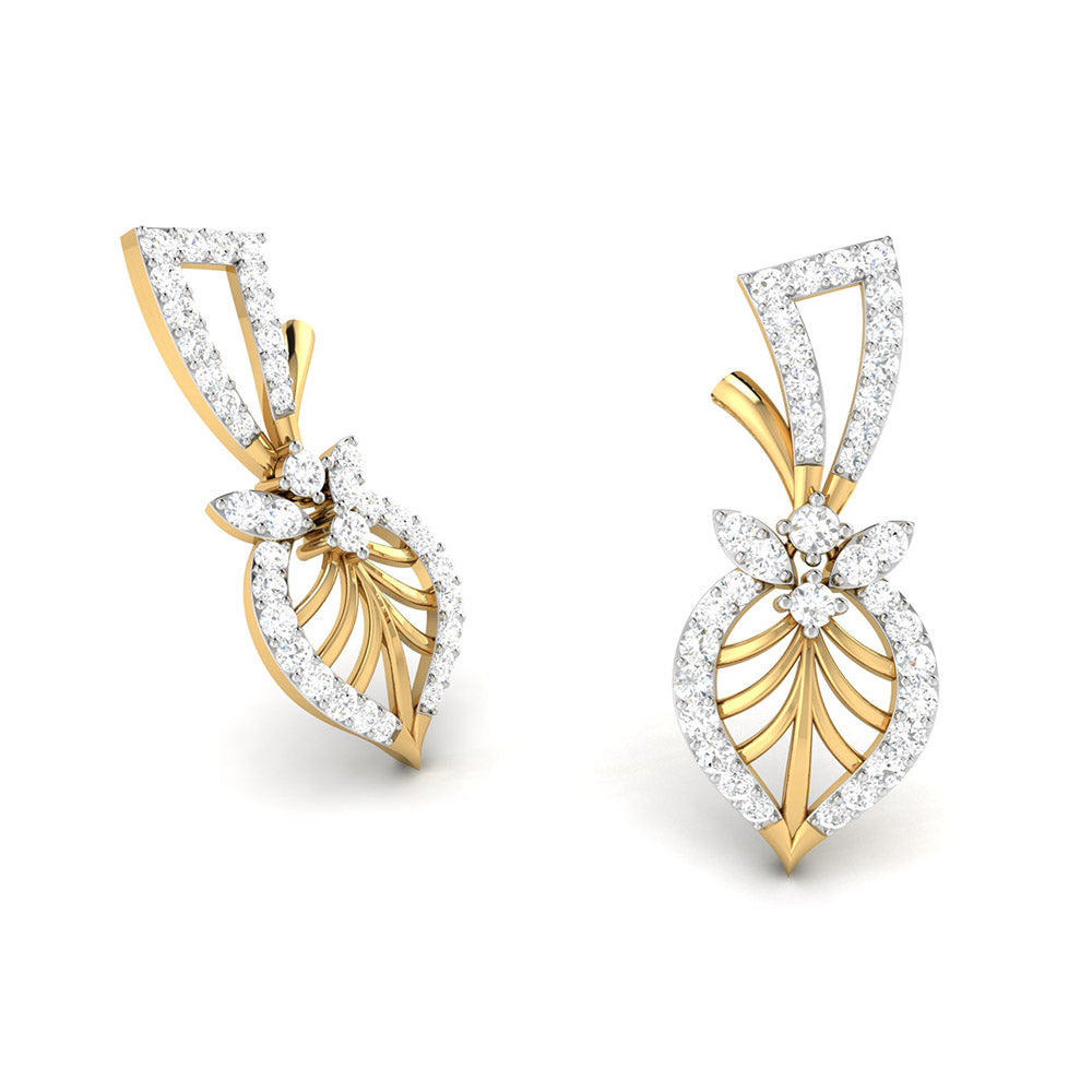 Latest earrings design Arbol Lab Grown Diamond Earrings Fiona Diamonds