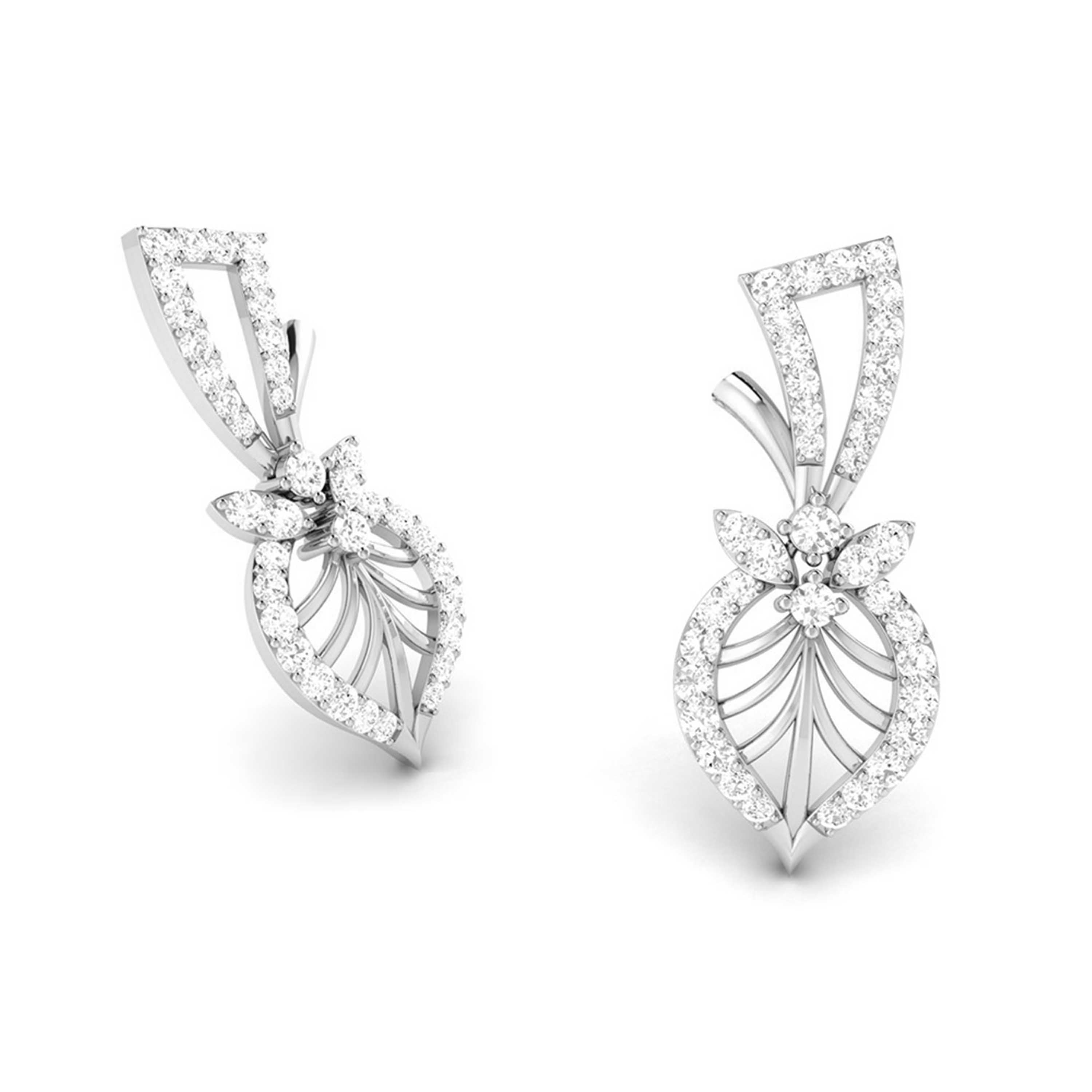Latest earrings design Arbol Lab Grown Diamond Earrings Fiona Diamonds