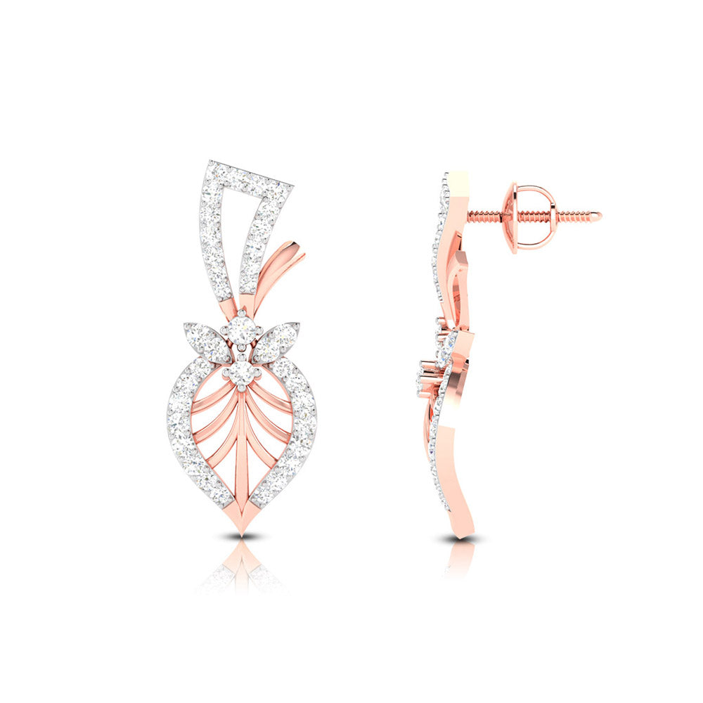 Latest earrings design Arbol Lab Grown Diamond Earrings Fiona Diamonds