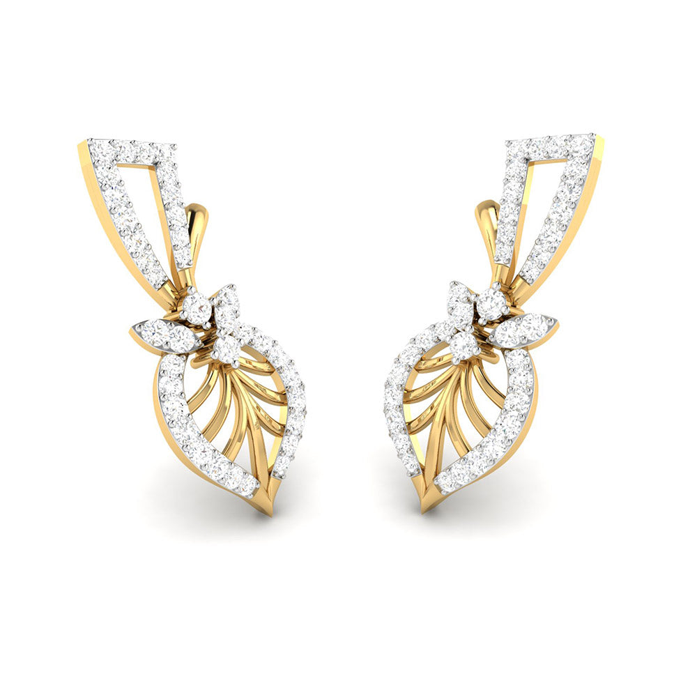 Latest earrings design Arbol Lab Grown Diamond Earrings Fiona Diamonds