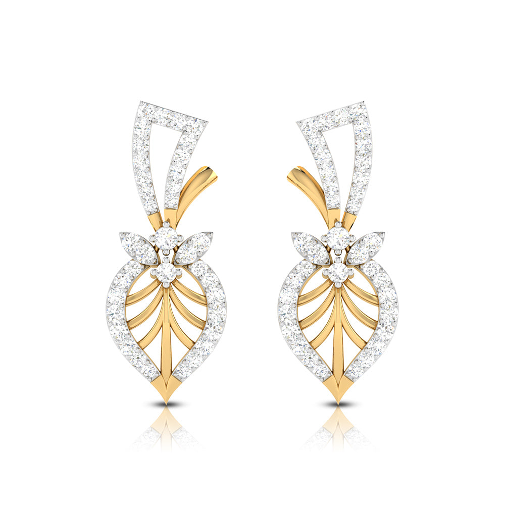 Latest earrings design Arbol Lab Grown Diamond Earrings Fiona Diamonds
