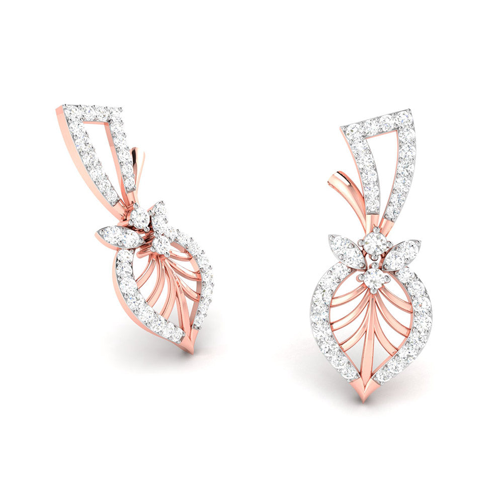 Load image into Gallery viewer, Latest earrings design Arbol Lab Grown Diamond Earrings Fiona Diamonds

