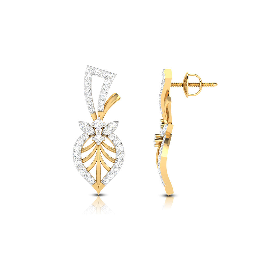 Latest earrings design Arbol Lab Grown Diamond Earrings Fiona Diamonds