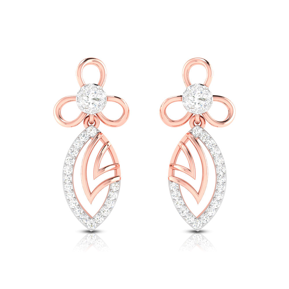 Small earrings design Tiburon Lab Grown Diamond Earrings Fiona Diamonds