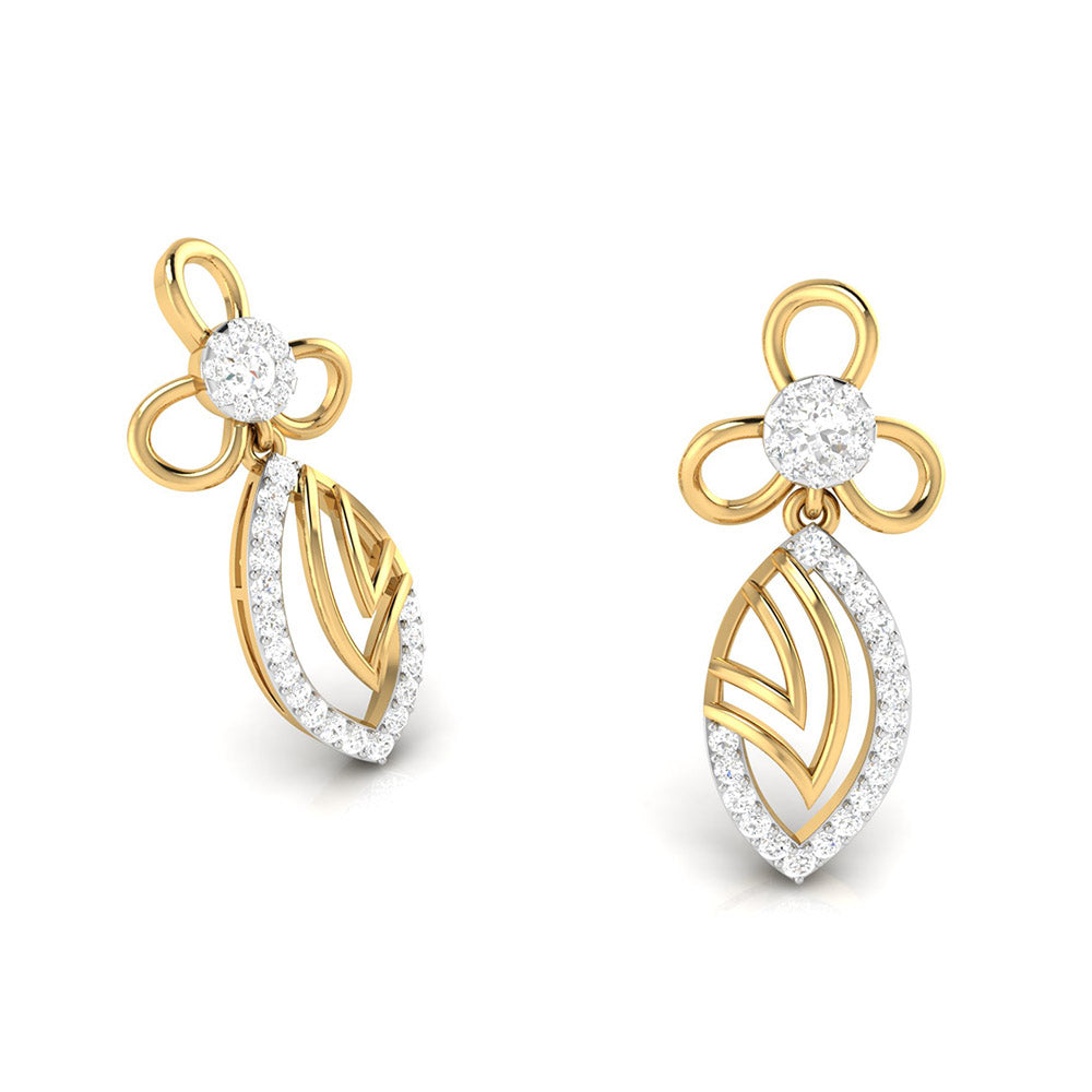 Small earrings design Tiburon Lab Grown Diamond Earrings Fiona Diamonds