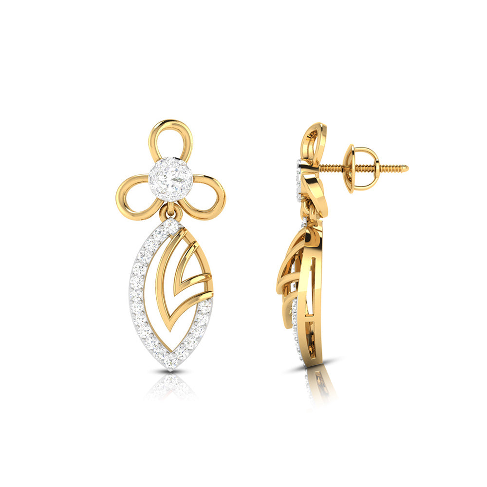 Small earrings design Tiburon Lab Grown Diamond Earrings Fiona Diamonds