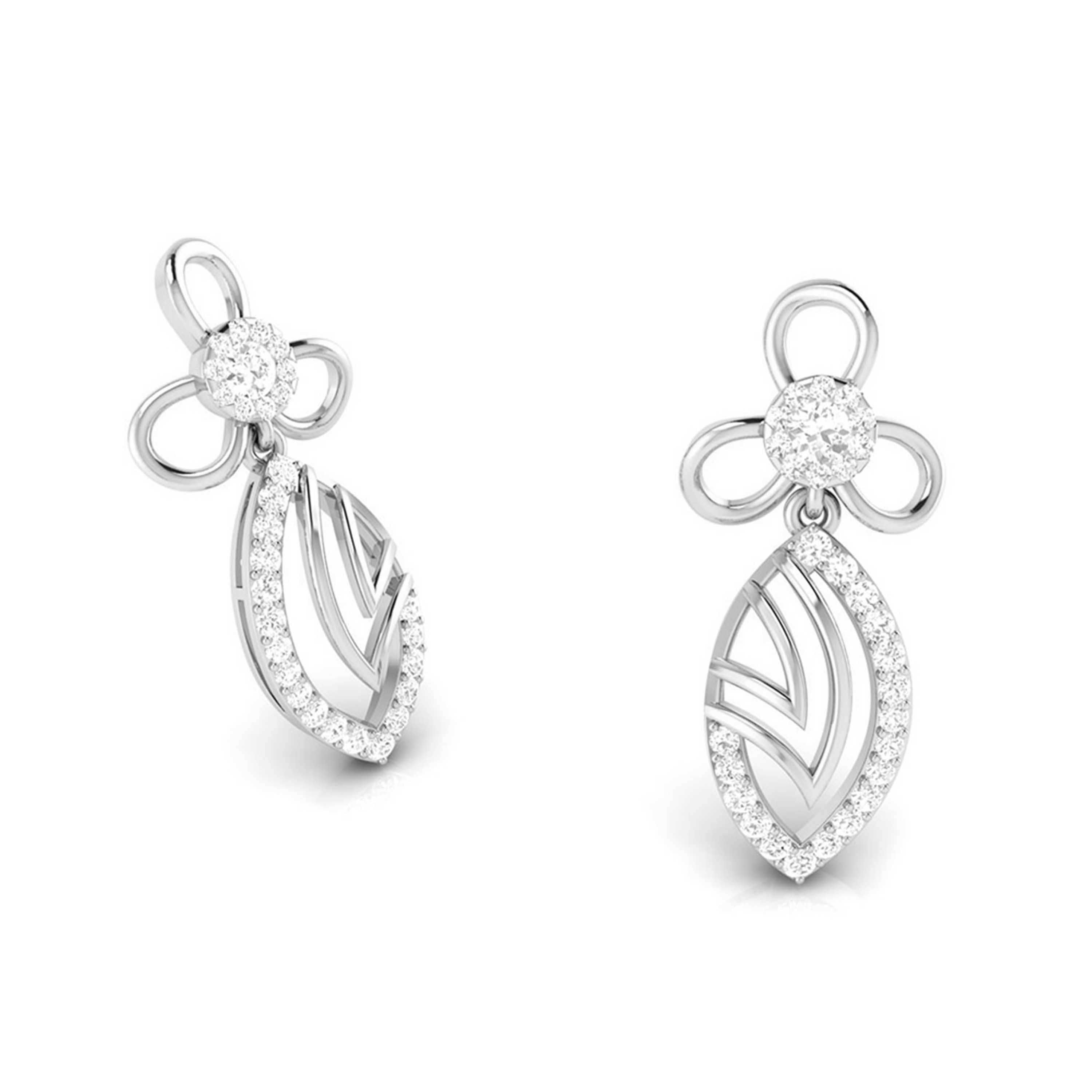 Small earrings design Tiburon Lab Grown Diamond Earrings Fiona Diamonds