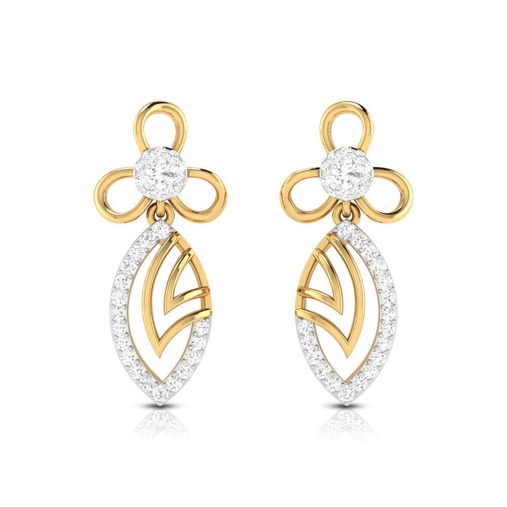 Small earrings design Tiburon Lab Grown Diamond Earrings Fiona Diamonds