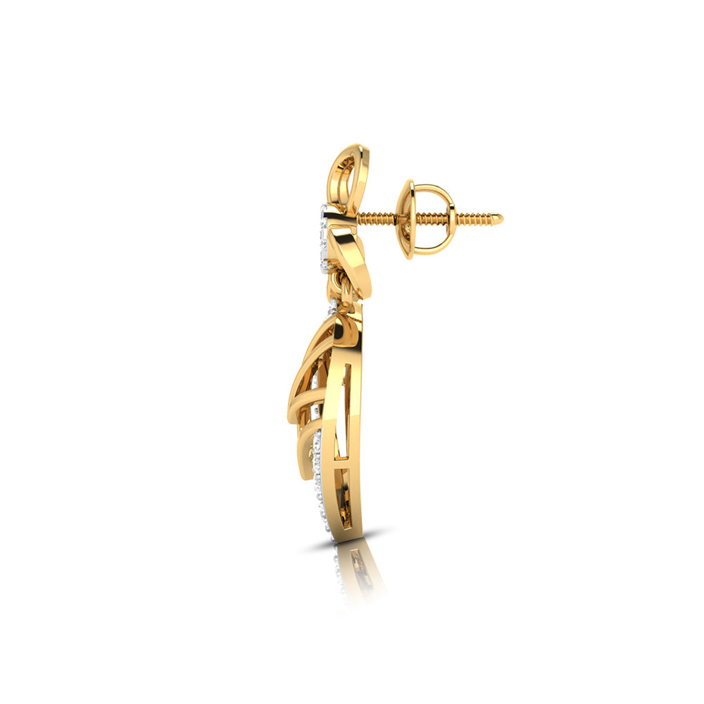 Small earrings design Tiburon Lab Grown Diamond Earrings Fiona Diamonds