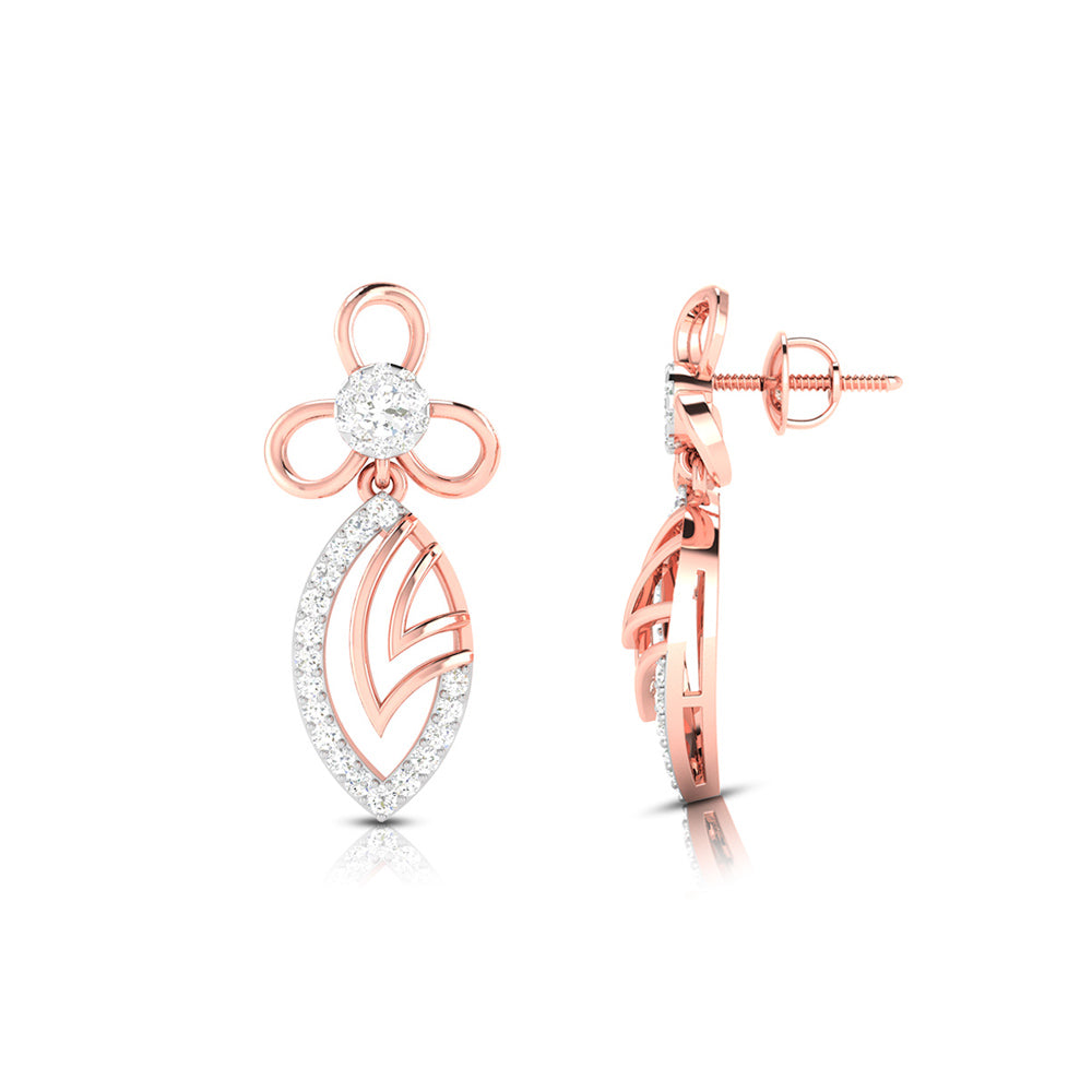 Small earrings design Tiburon Lab Grown Diamond Earrings Fiona Diamonds