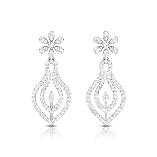 Latest earrings design Flaschen Lab Grown Diamond Earrings Fiona Diamonds