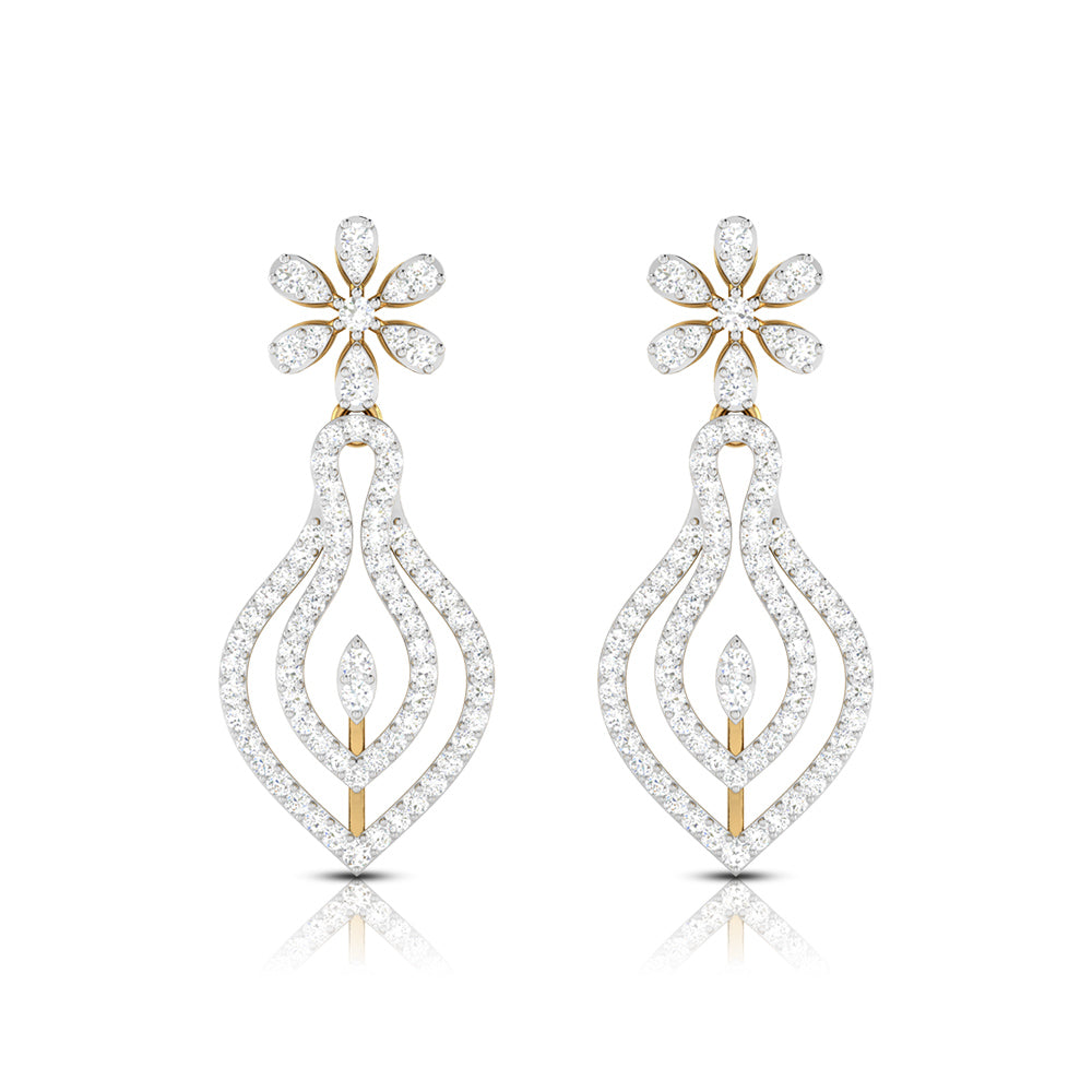 Latest earrings design Flaschen Lab Grown Diamond Earrings Fiona Diamonds