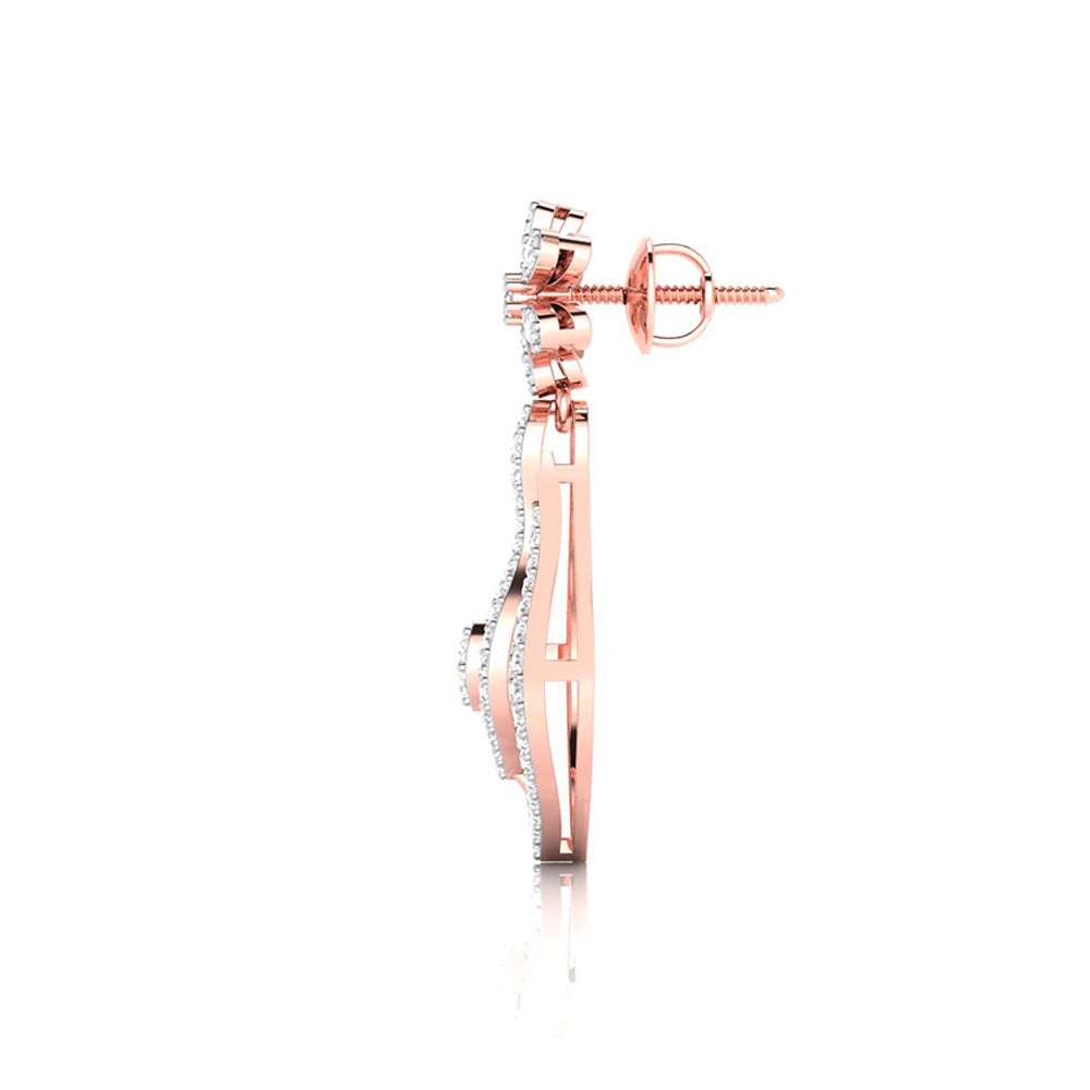 Latest earrings design Flaschen Lab Grown Diamond Earrings Fiona Diamonds