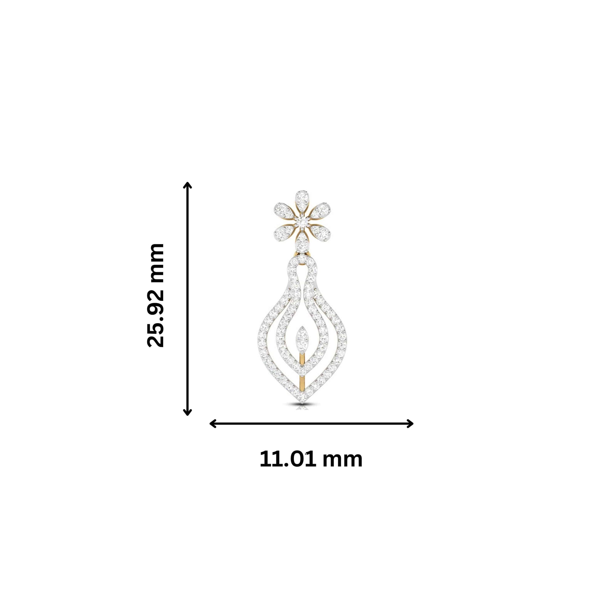 Latest earrings design Flaschen Lab Grown Diamond Earrings Fiona Diamonds