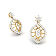 Daily wear earrings design Akruti Lab Grown Diamond Earrings Fiona Diamonds