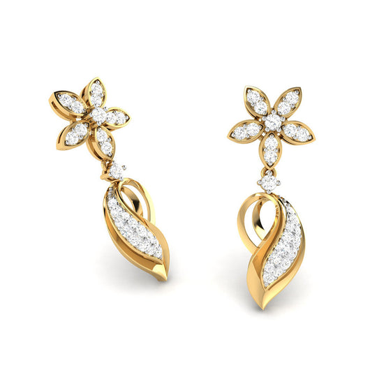 Load image into Gallery viewer, Earrings flower design Oceano Lab Grown Diamond Earrings Fiona Diamonds
