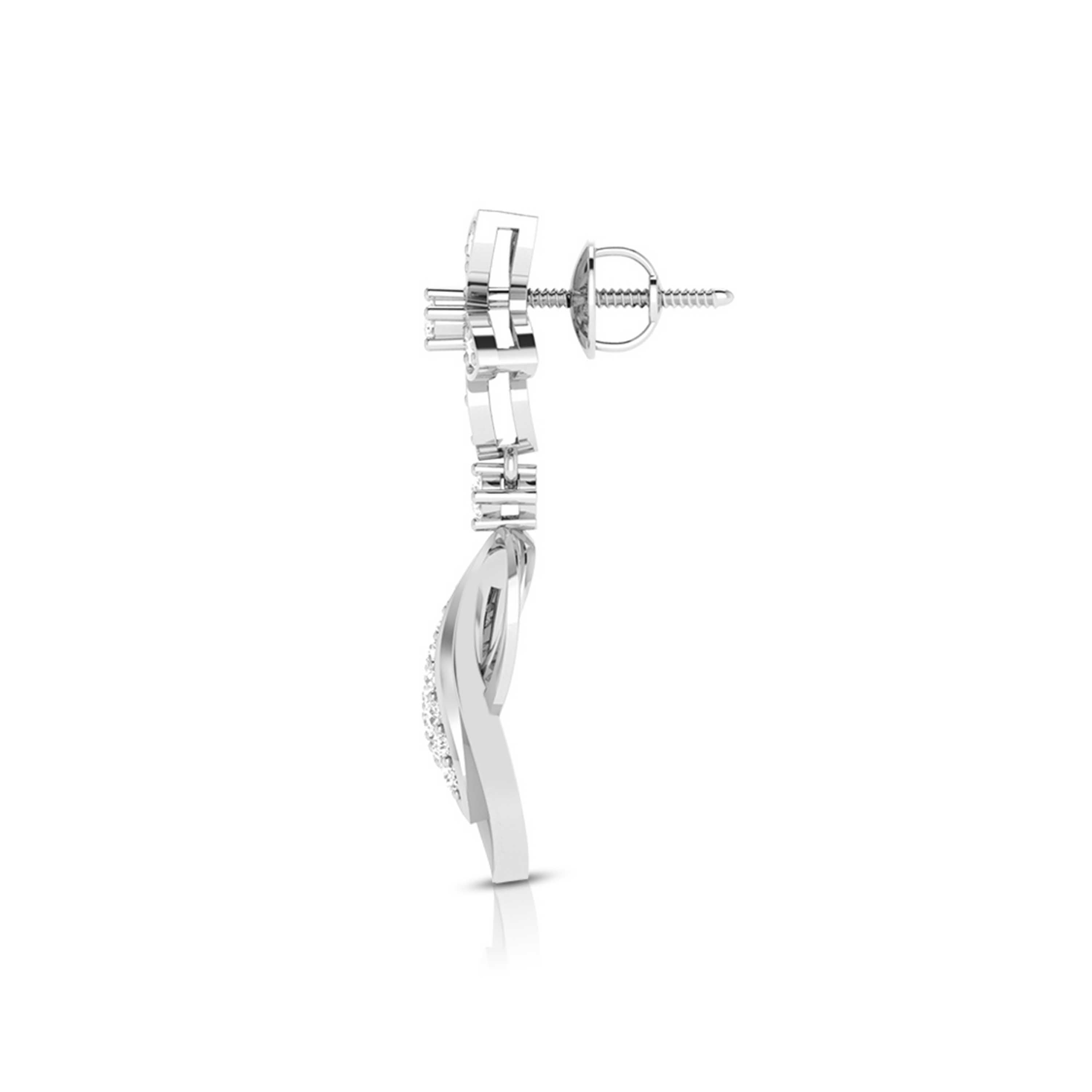 Earrings flower design Oceano Lab Grown Diamond Earrings Fiona Diamonds