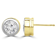 Charming Lab Grown Diamond Round Solitaire Earrings Design Fiona Diamonds