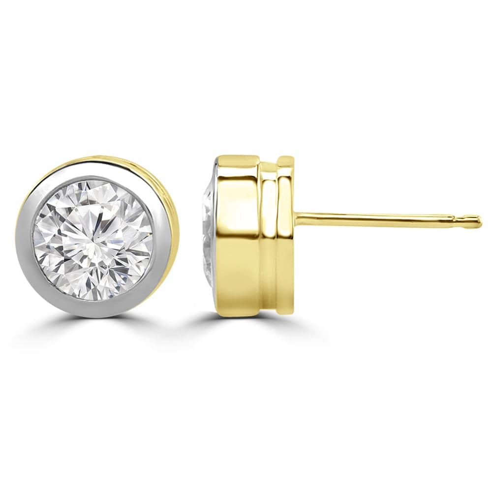 Charming 1.5ct Round Lab Diamond Stud Earrings - Fiona Diamonds - Fiona Diamonds