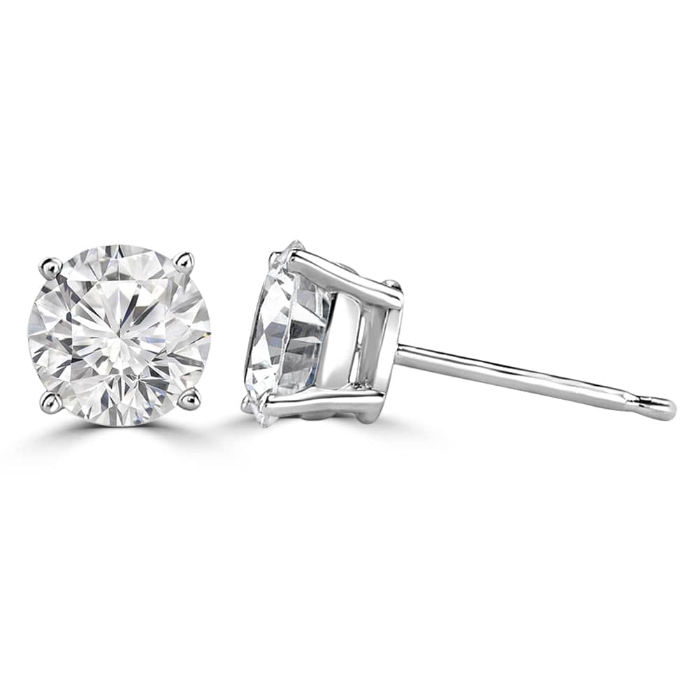 1 Carat Solitaire Earrings Design Fiona Diamonds